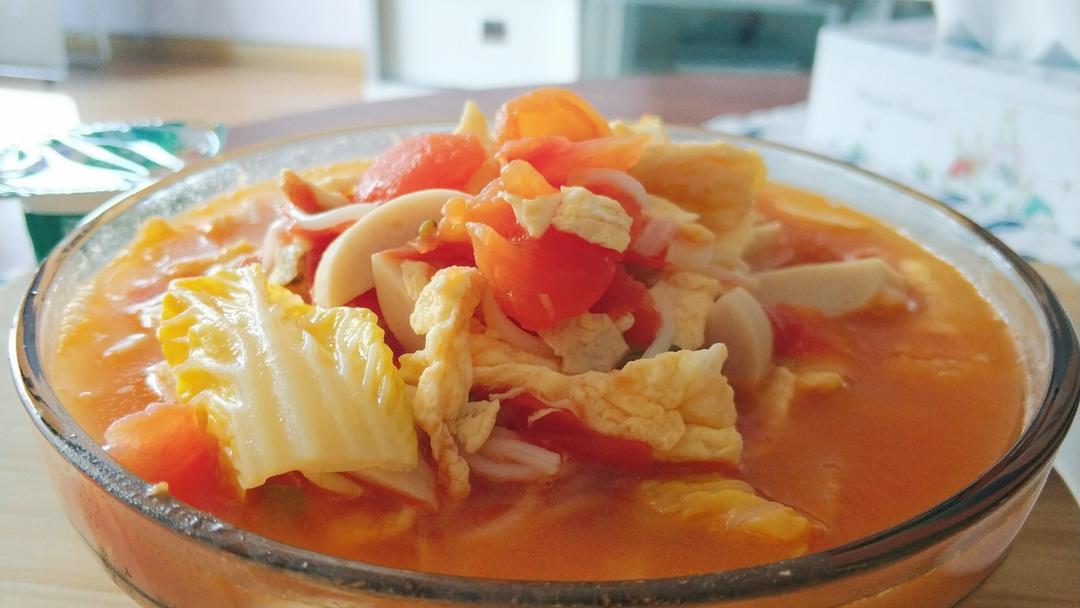 超级入味好吃的番茄鸡蛋面