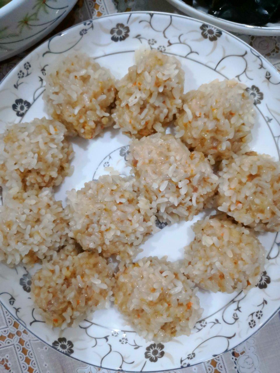 胡萝卜山药糯米肉圆子❤️珍珠丸子❗️儿童健脾胃主食