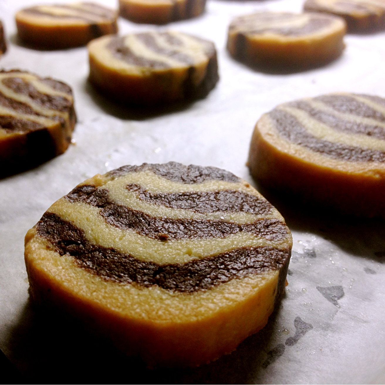 山林牧歌做的大理石曲奇