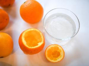 橙子盐蒸燕窝的做法 步骤3