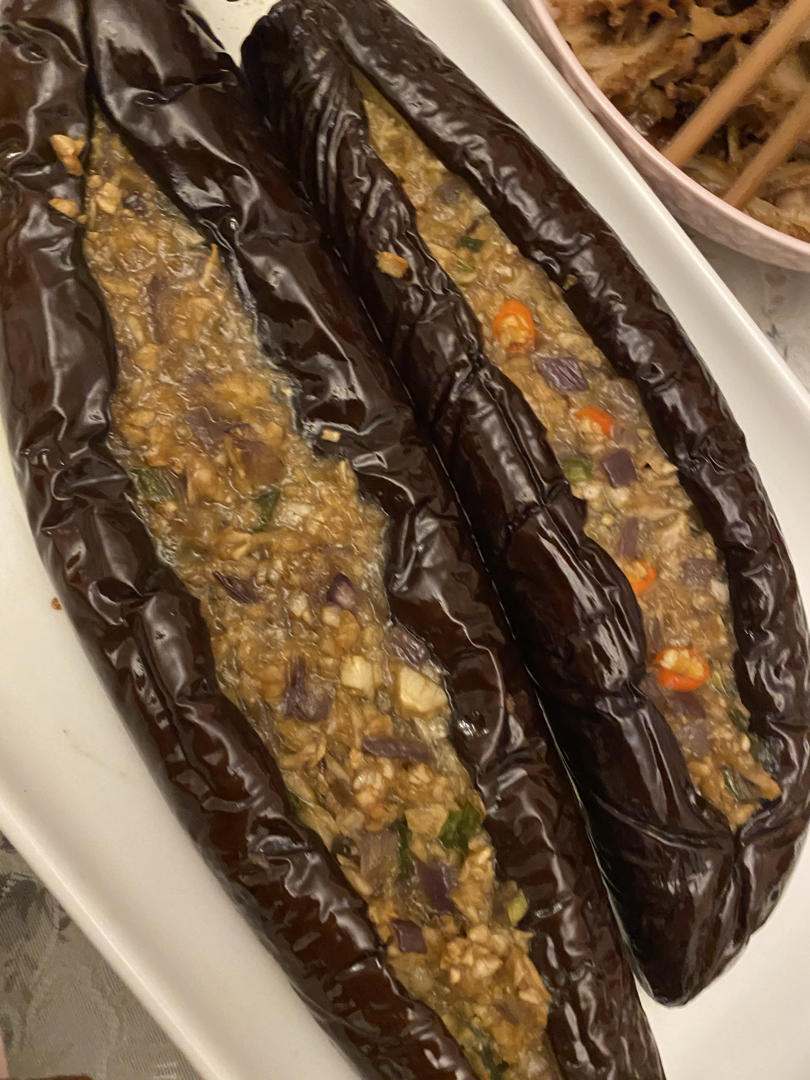 CC招牌菜销魂烤茄子，百吃不厌！