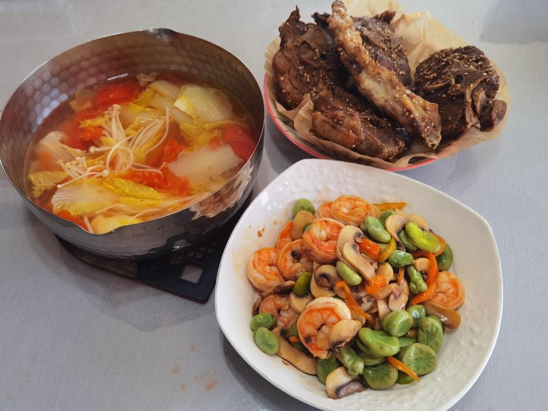 蚕豆瓣子炒虾仁～吃出春天的味道