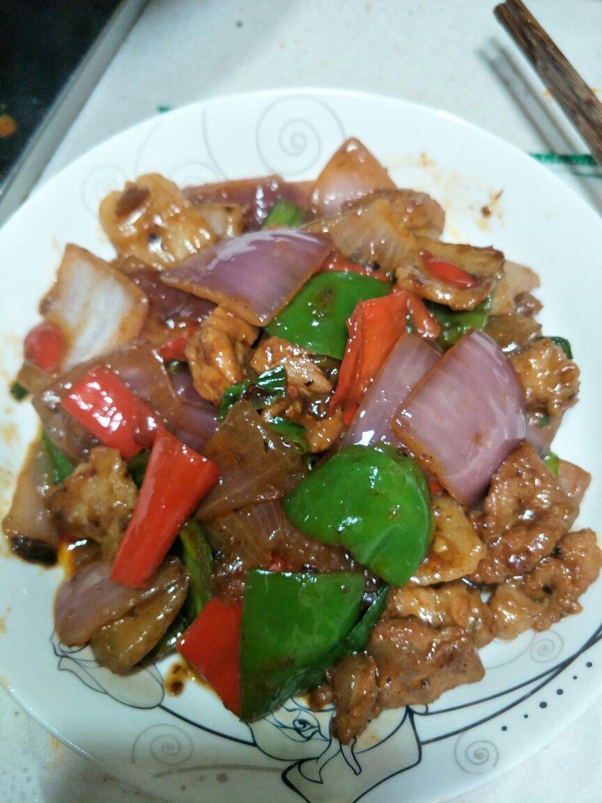 下饭菜：洋葱青椒炒肉片