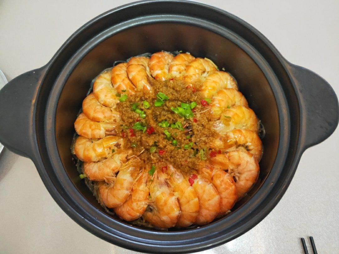 蒜蓉粉丝虾煲