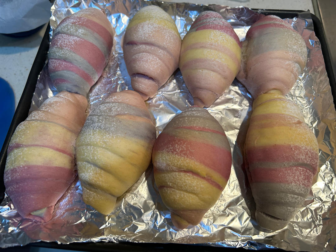 🌈彩虹黄油面包卷