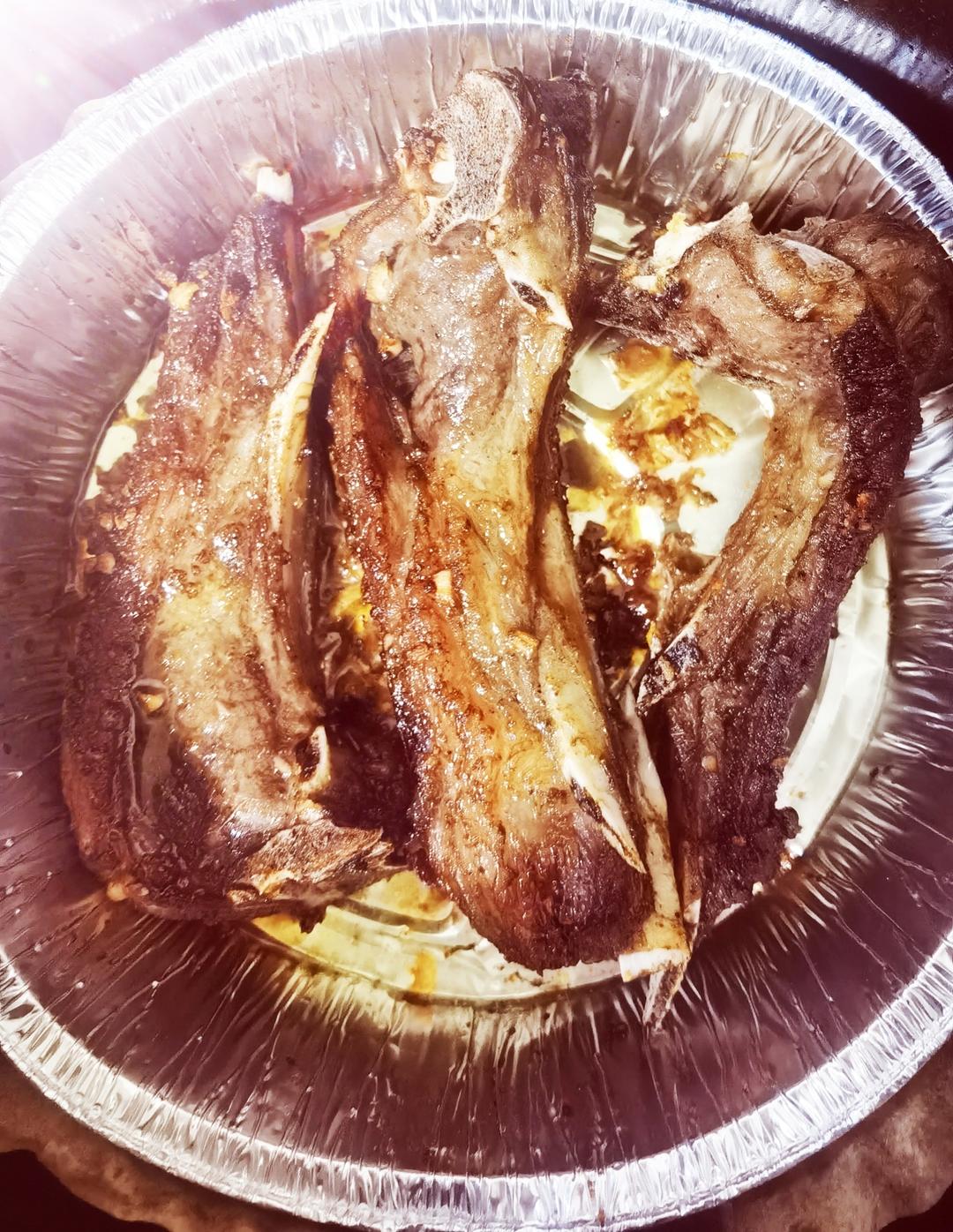 超简单 空气炸锅烤羊排