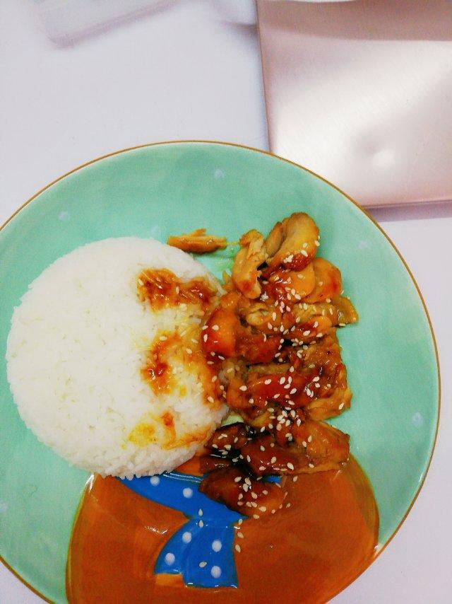 蒜香蜂蜜鸡腿饭