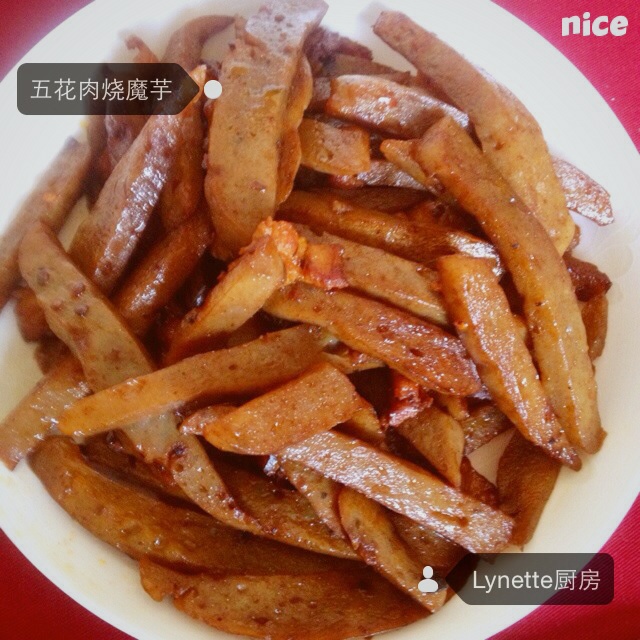 肉末炒魔芋