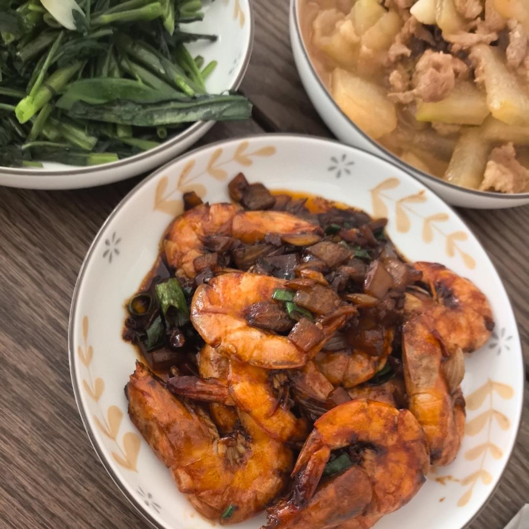 家庭版油焖大虾