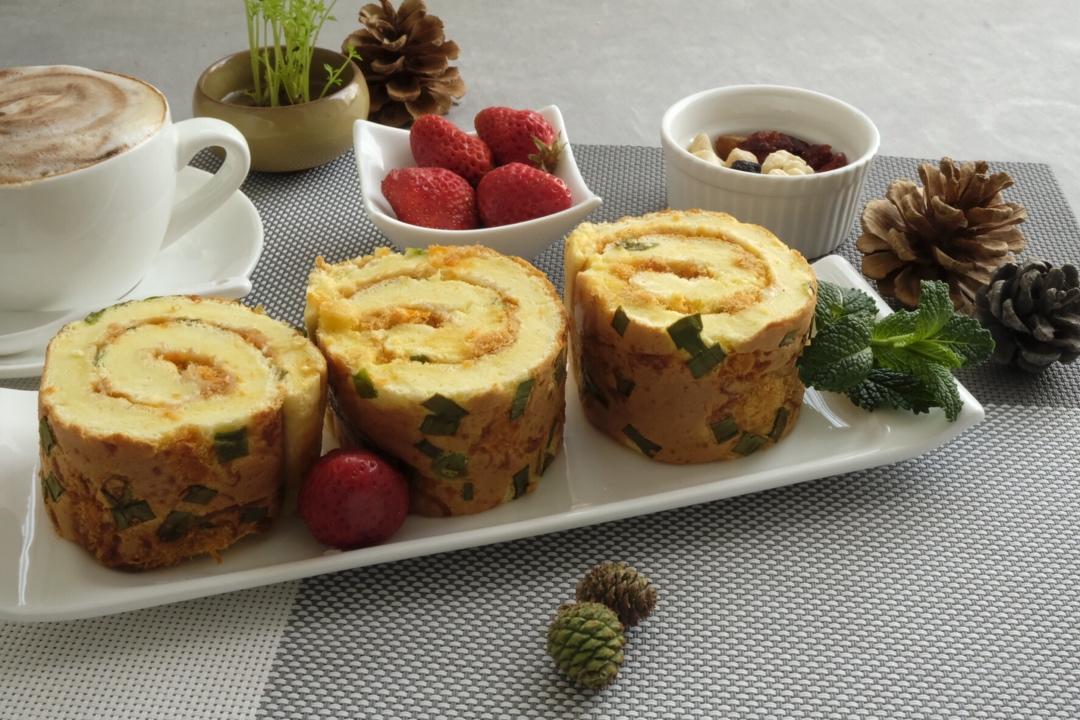 香葱肉松肥蛋糕卷～