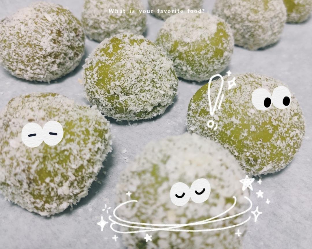 低热量易上手高颜值抹茶糯米糍