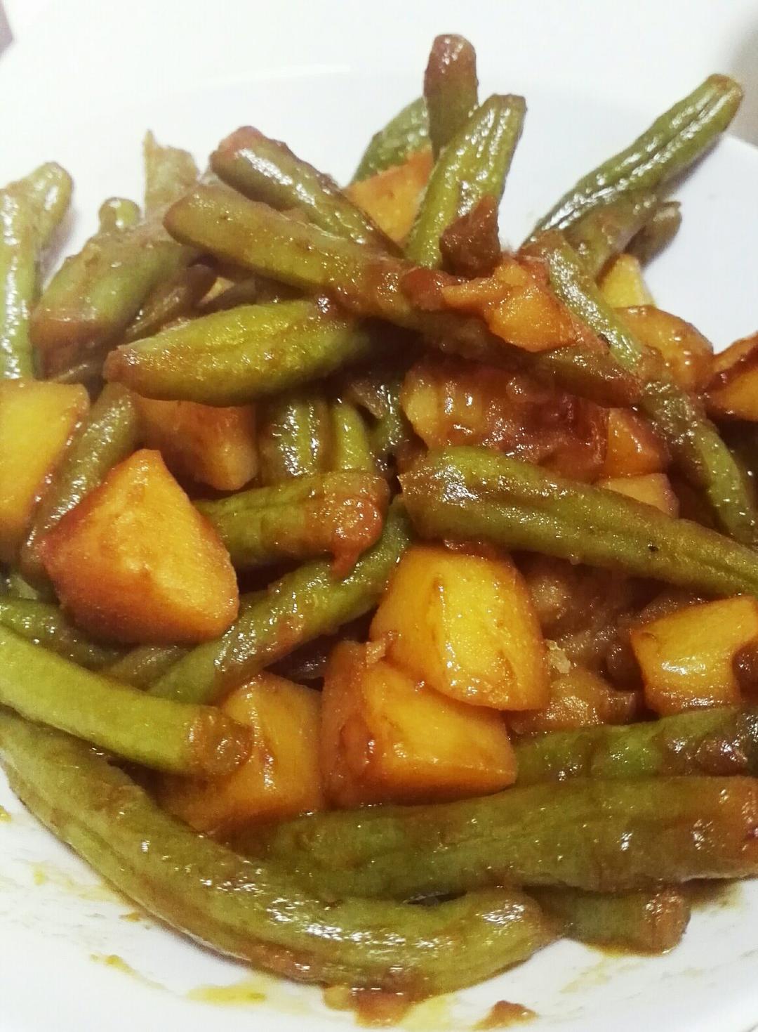 nanau做的土豆炖豆角