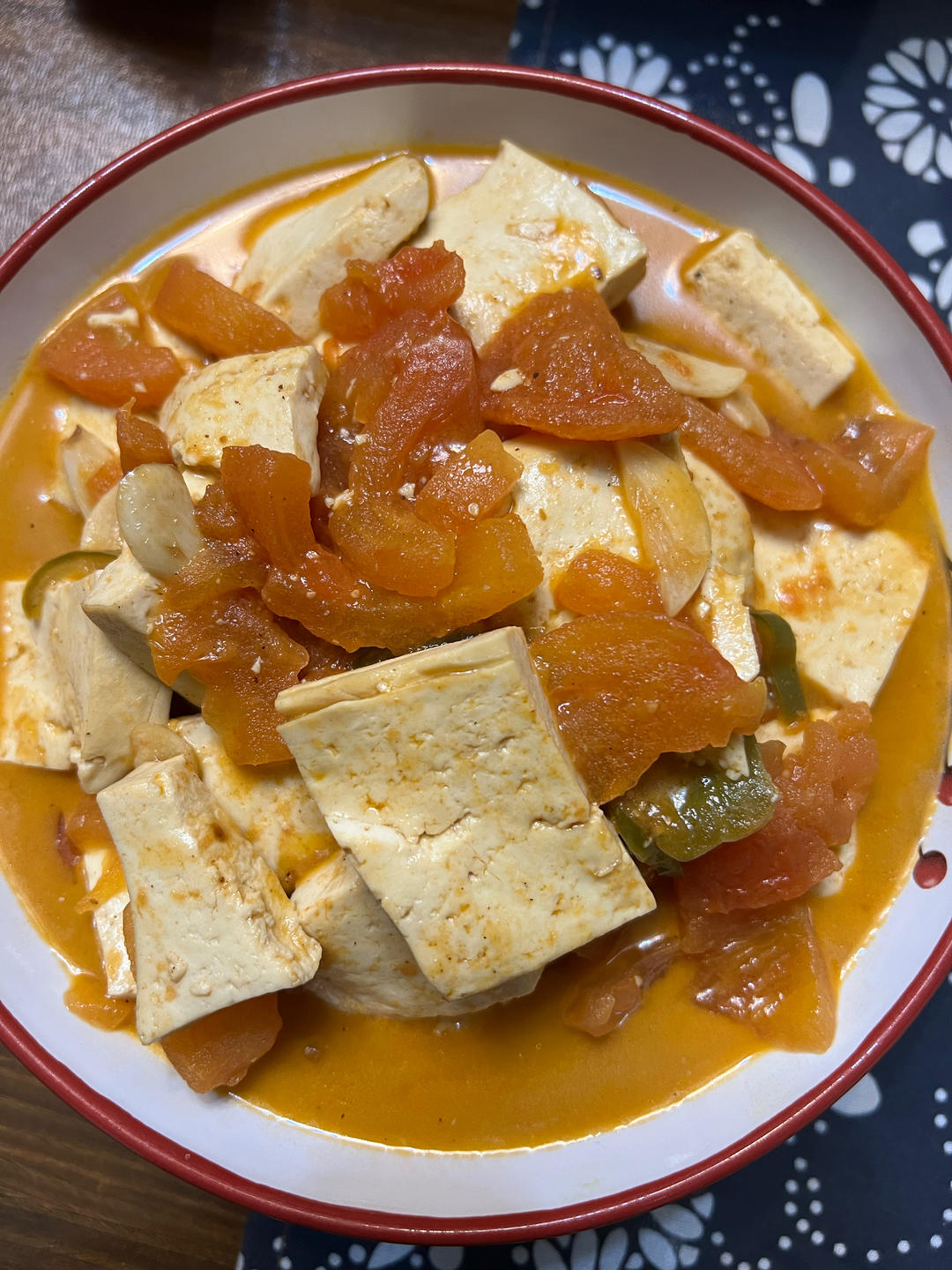 西红柿烧豆腐