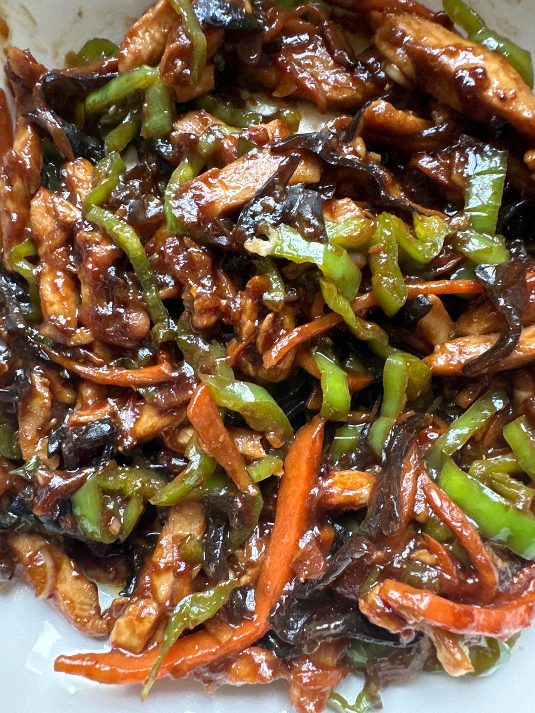 米饭🍚杀手鱼香鸡丝         （减脂期也可以吃）