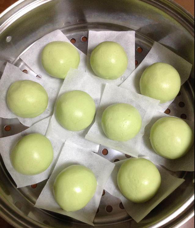 网红青团～～咸蛋黄肉松青团
