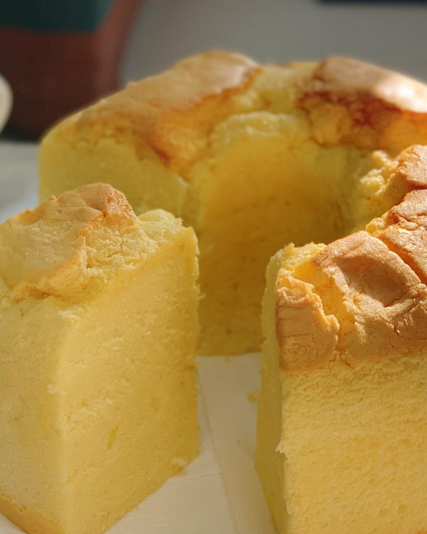 经典戚风——拜拜蛋糕（中空、圆模均可）