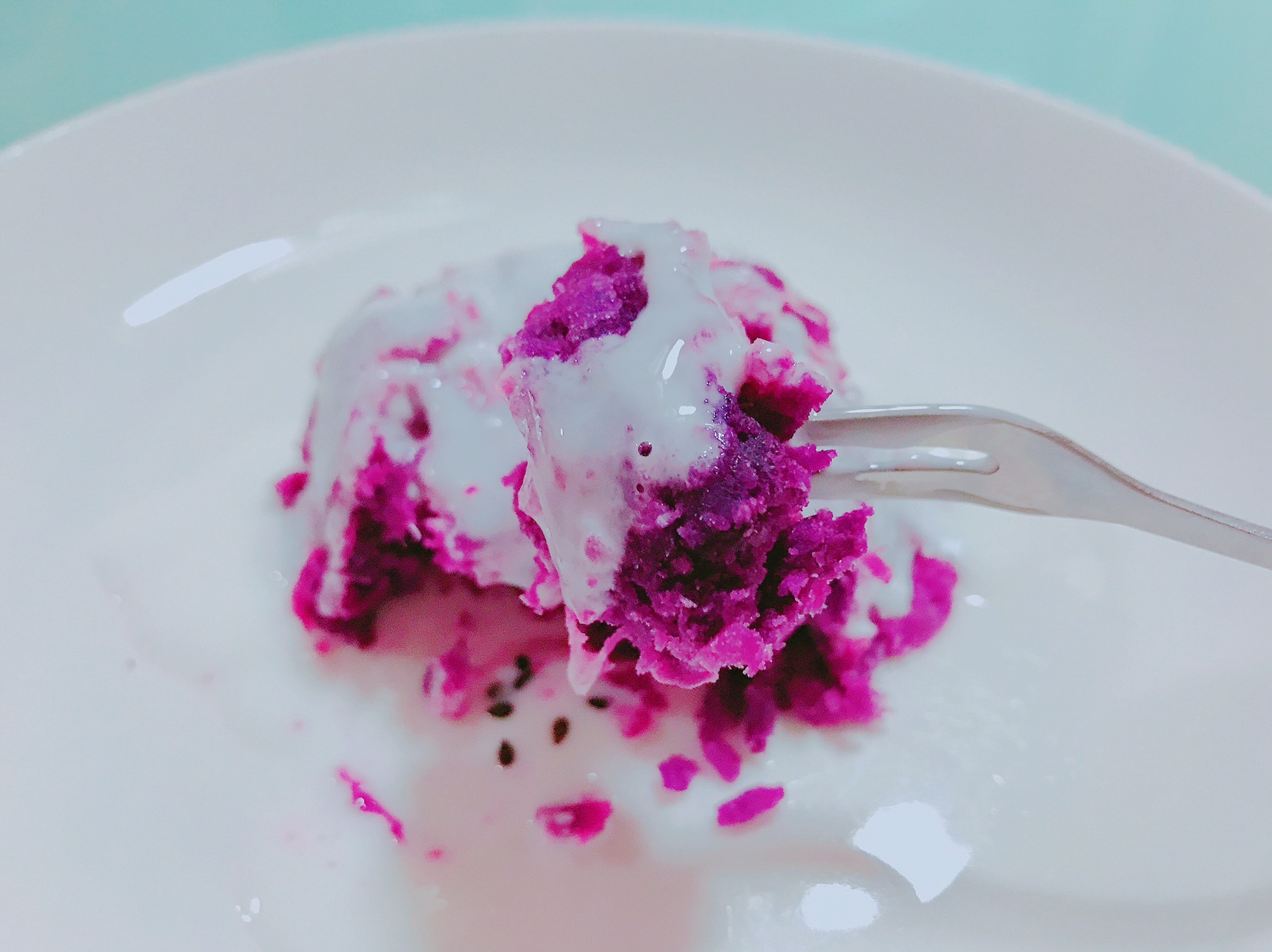 夏日甜食-低卡紫薯酸奶泥
