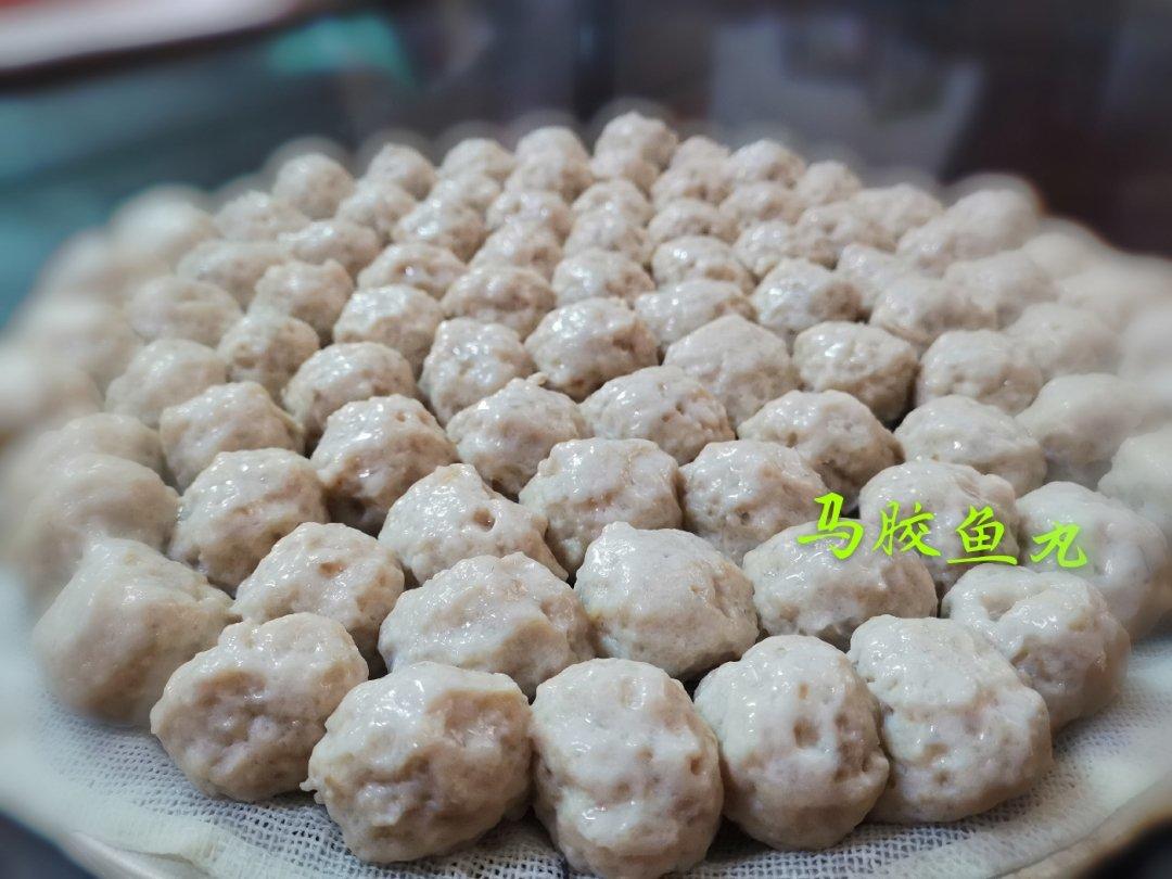 手打马胶鱼丸