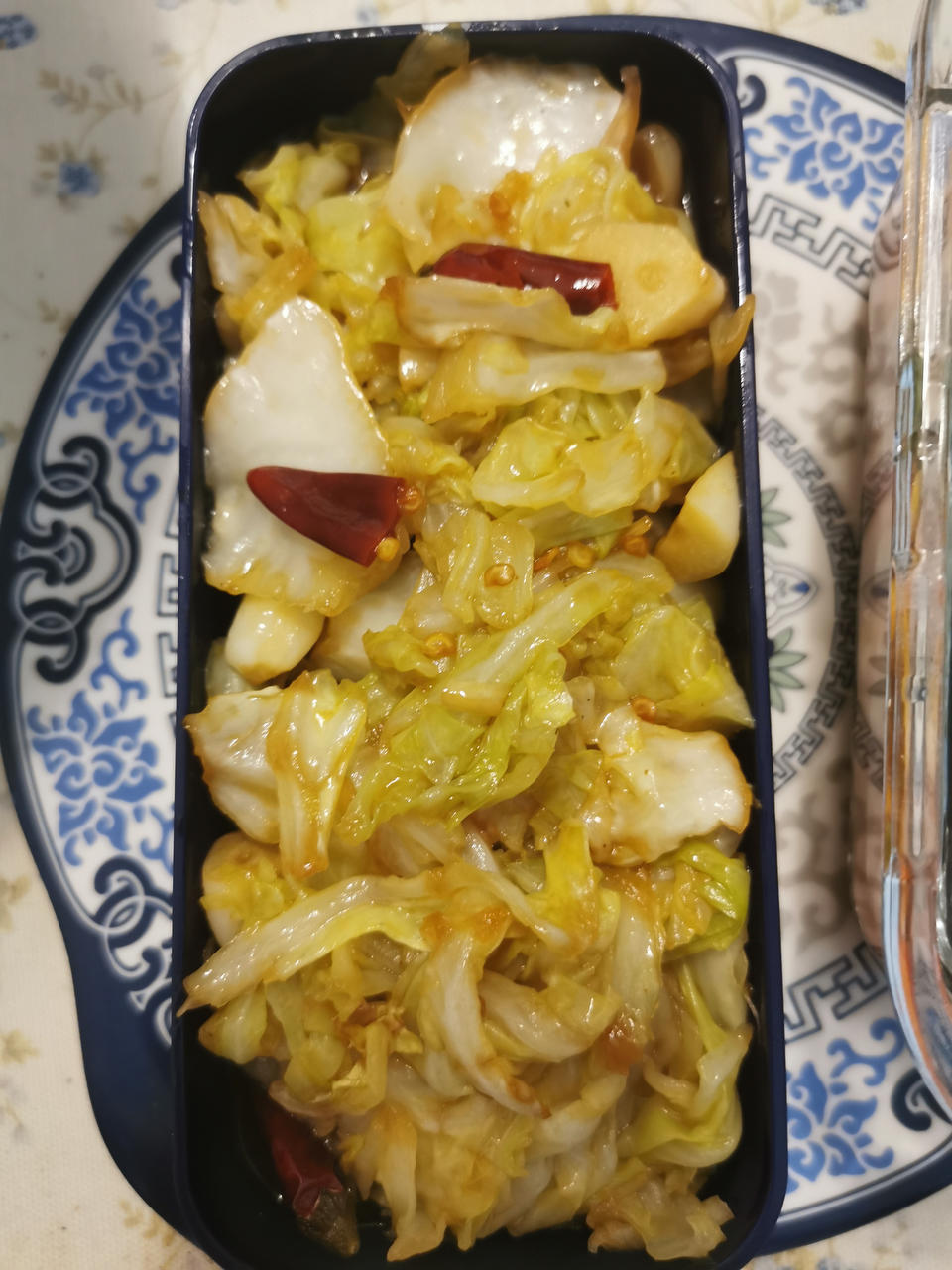 手撕圆白菜-新手下厨 Dry Chilli Cabbage