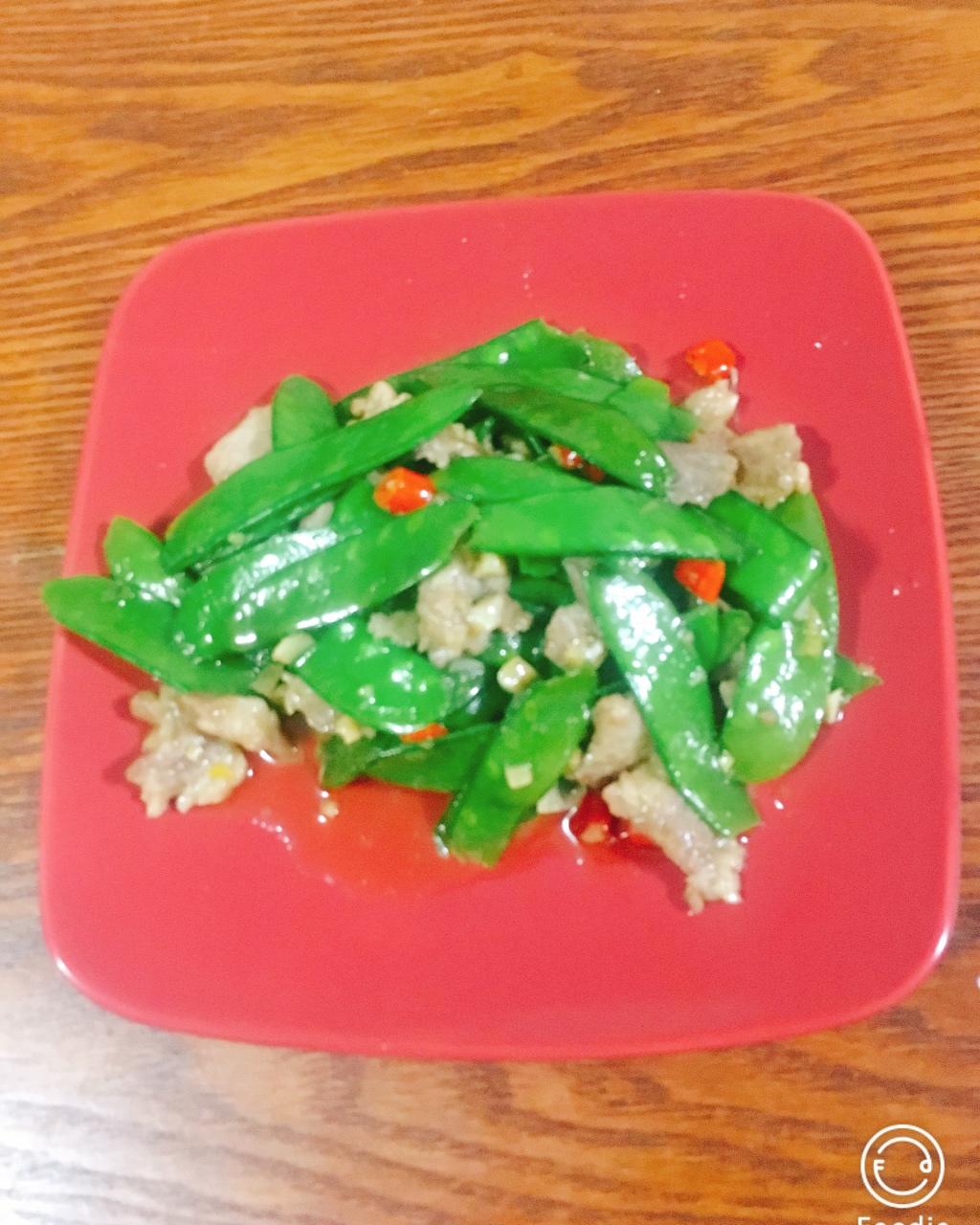 荷兰豆炒肉
