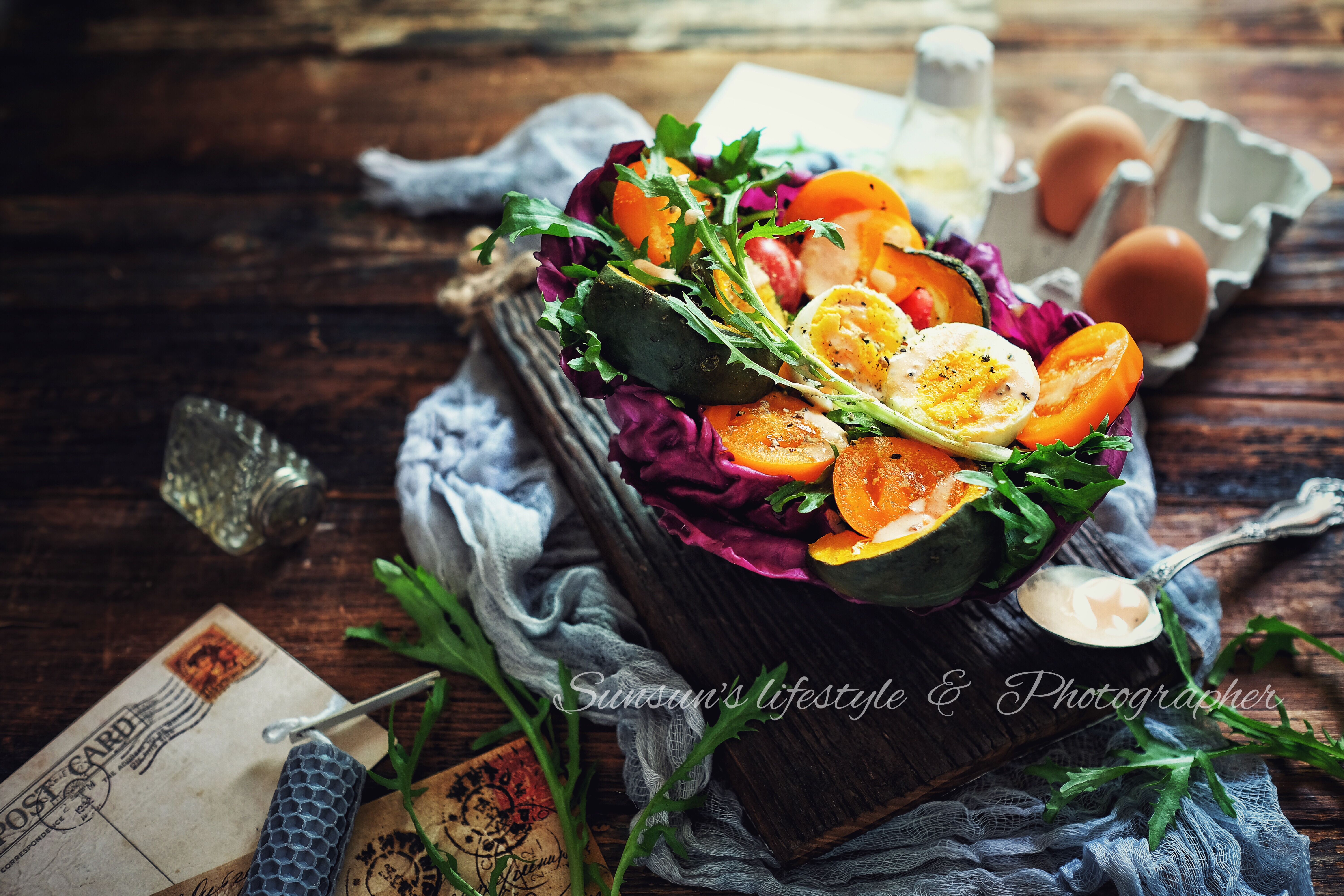 紫甘蓝沙拉碗【健康鲜蔬】——不用洗碗的做法