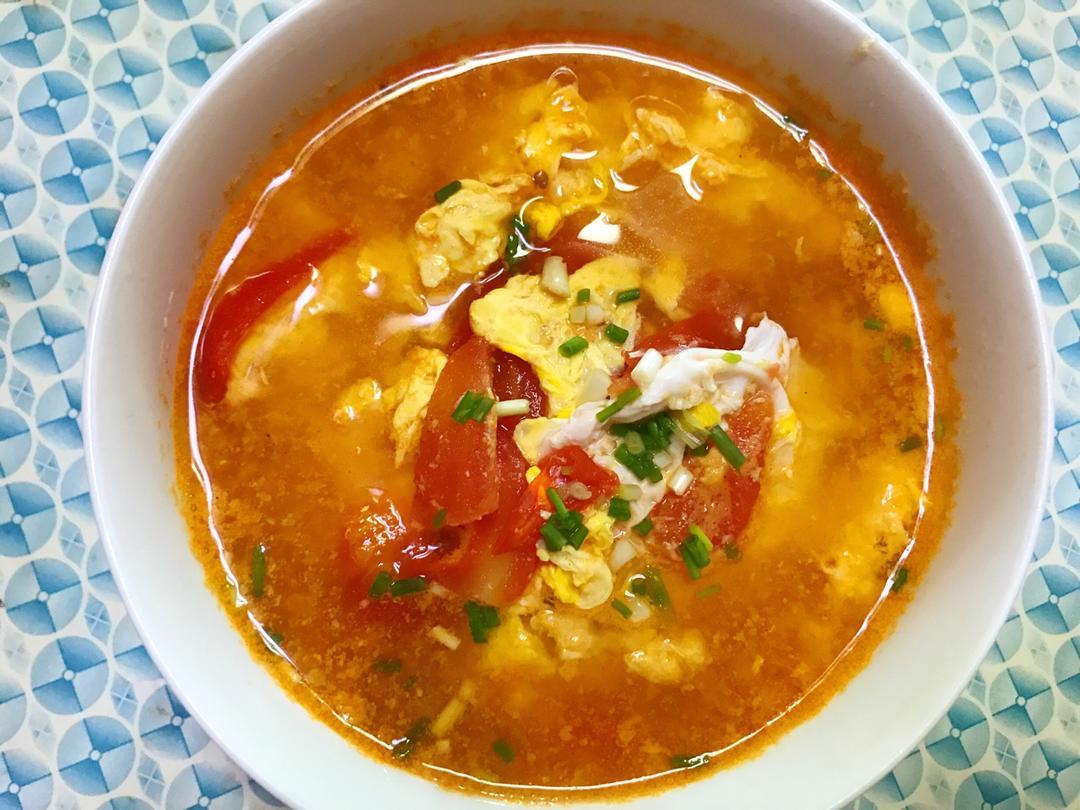好喝到爆的西红柿鸡蛋汤