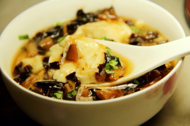 素语做的鲜香卤汁豆腐脑