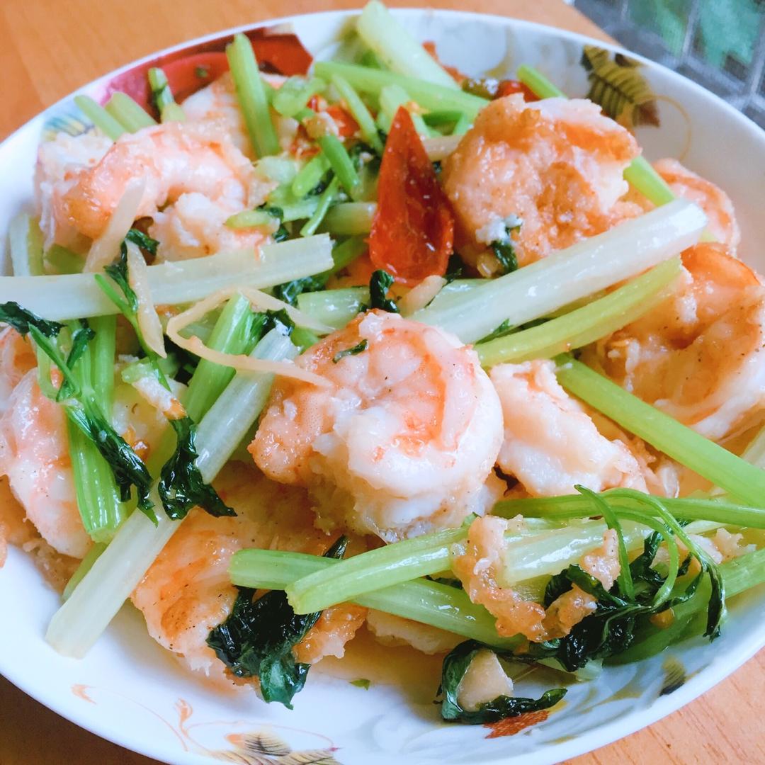 芹菜炒虾仁