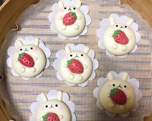 兔子草莓甜甜圈的做法 步骤6