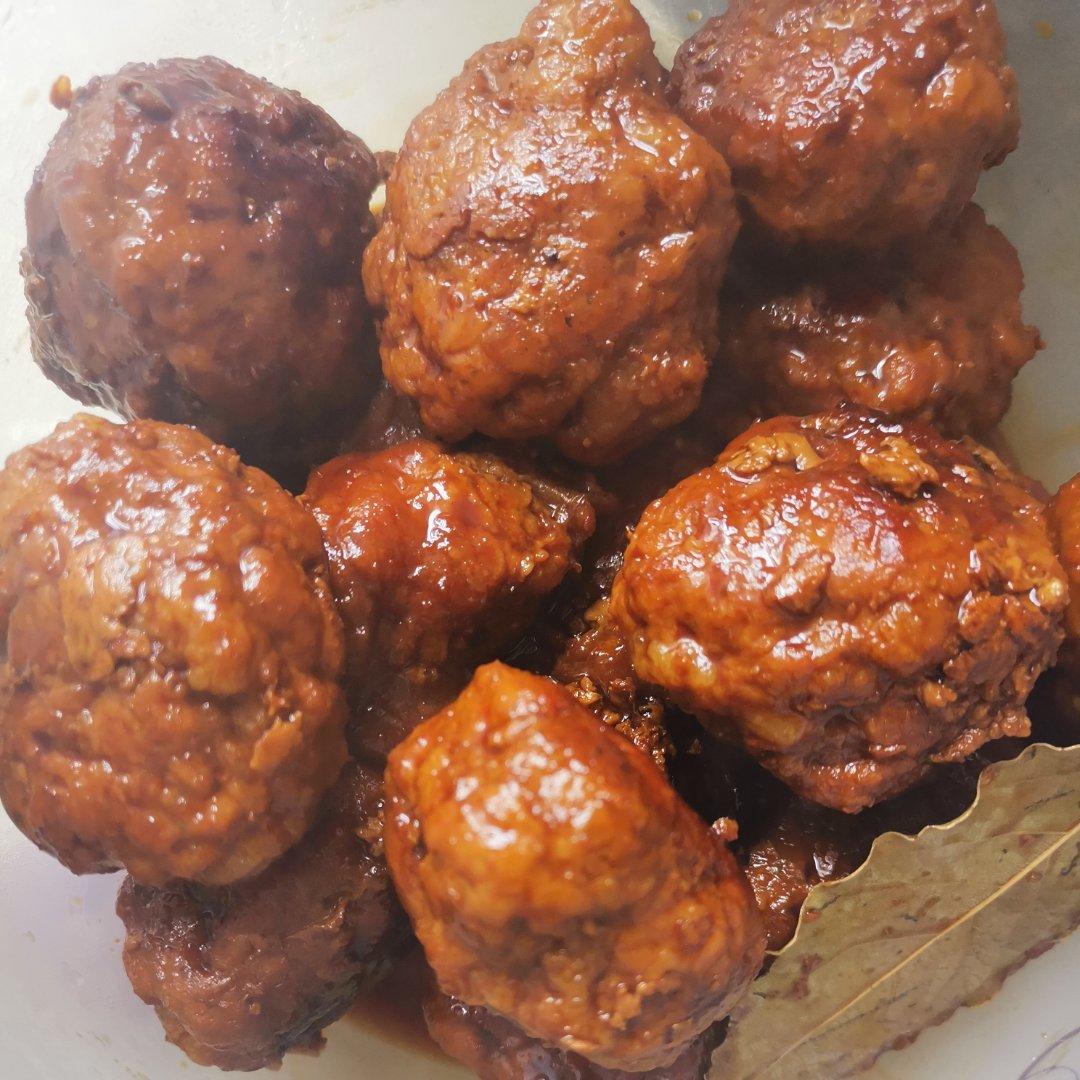 红烧油面筋塞肉