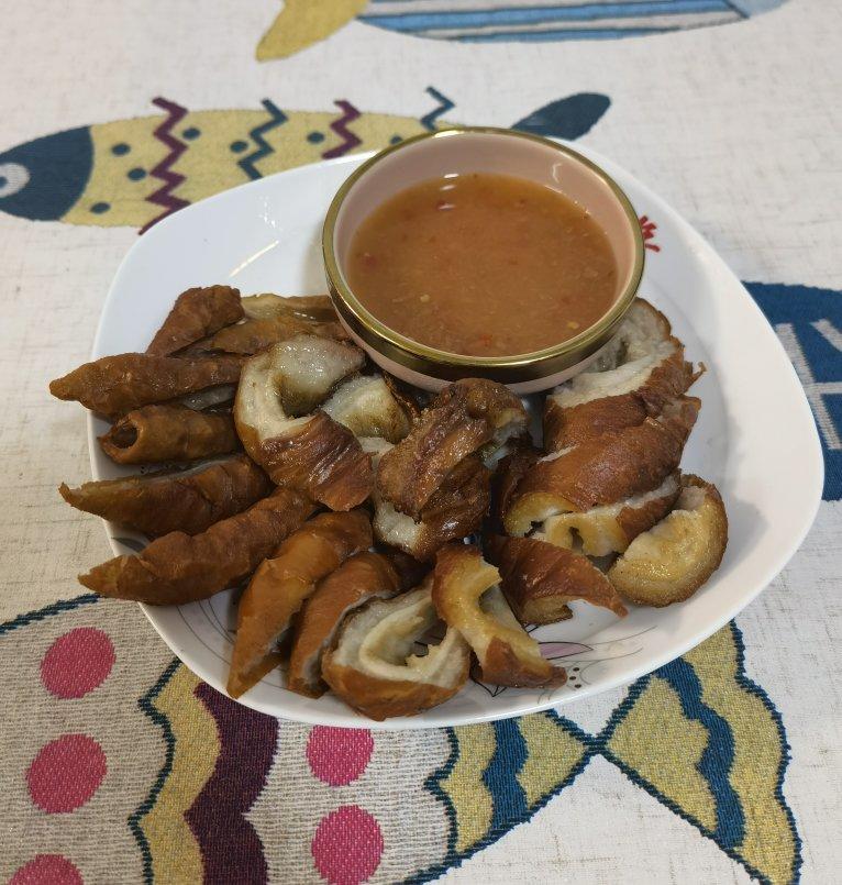 停不下来的脆皮肥肠（油炸猪大肠）