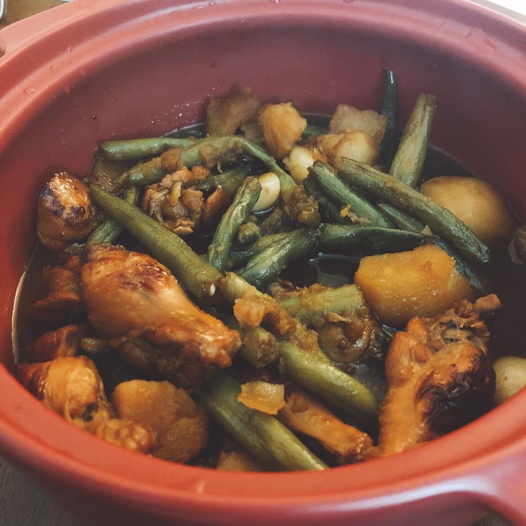 土豆炖豆角