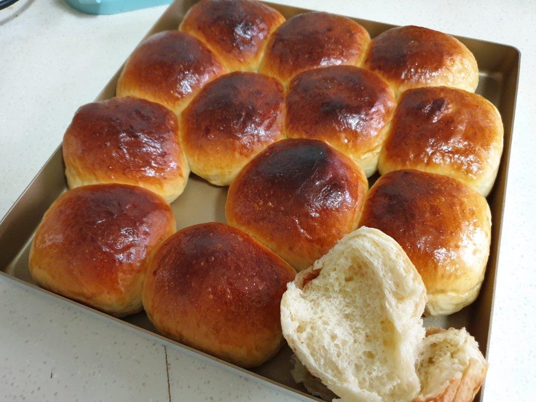 鲜奶油小餐包（一次发酵）