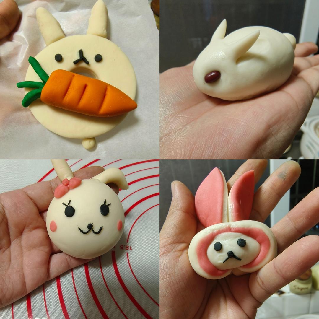 萌萌的卡通兔子馒头