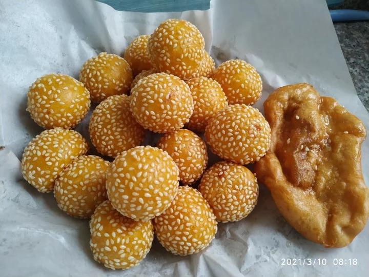 “南瓜芝麻球”聚餐必做小点心