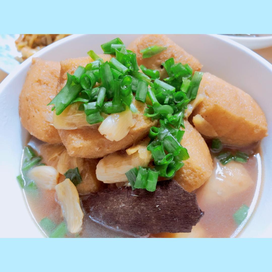 恩恩mother做的香卤油泡豆腐