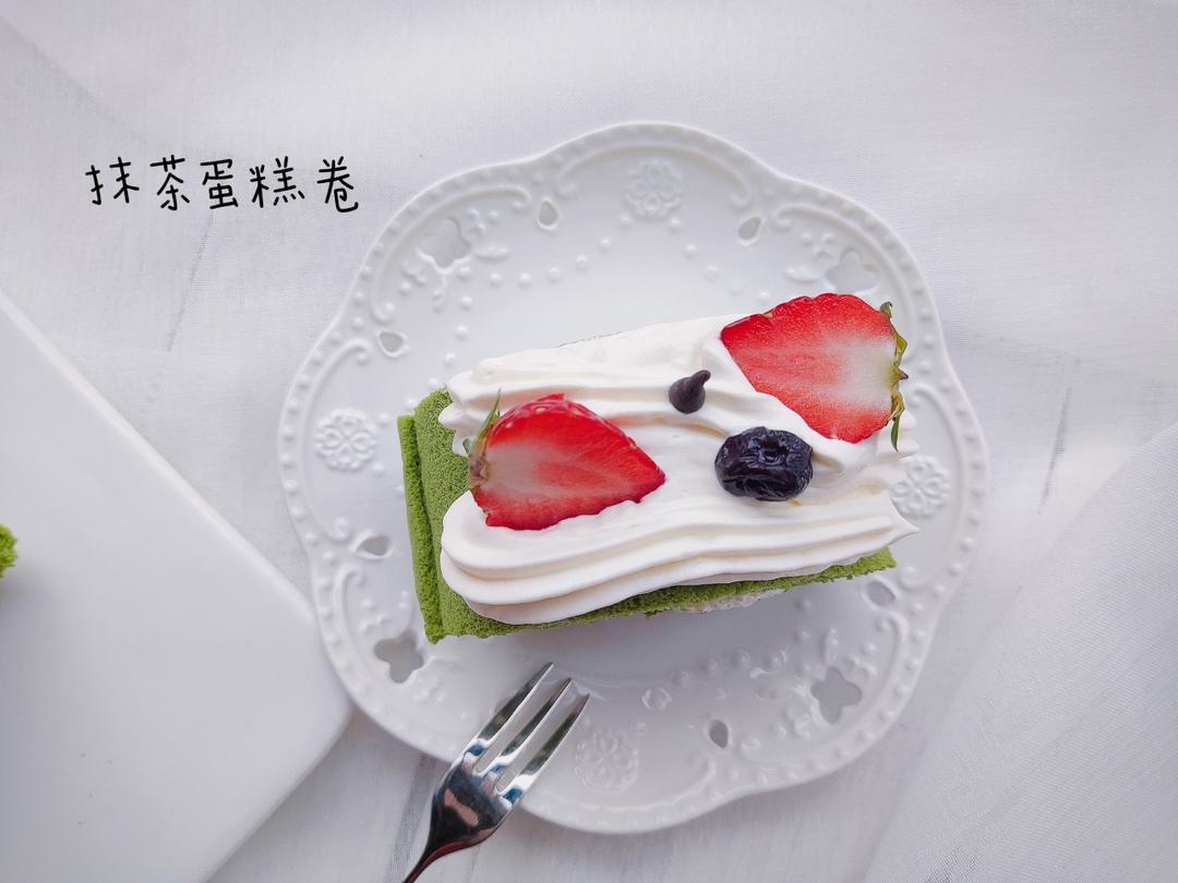 抹茶戚风蛋糕卷