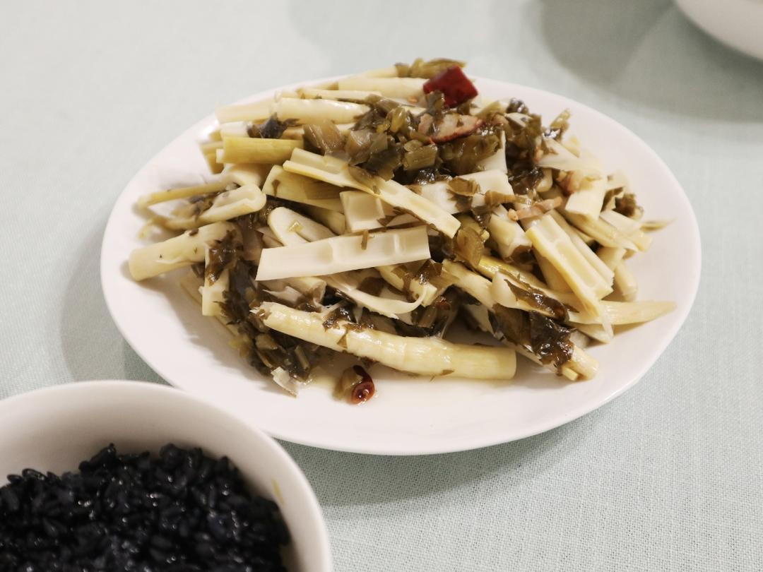 雪菜炒笋子
