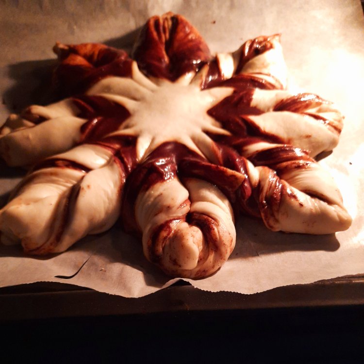 ins网红圣诞红糖肉桂雪花全麦面包（一次发酵）B83