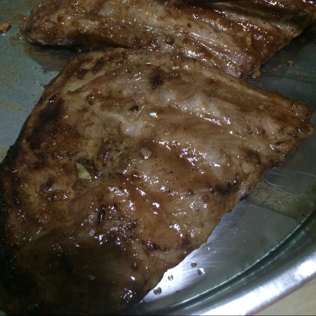 蒜香烤排骨