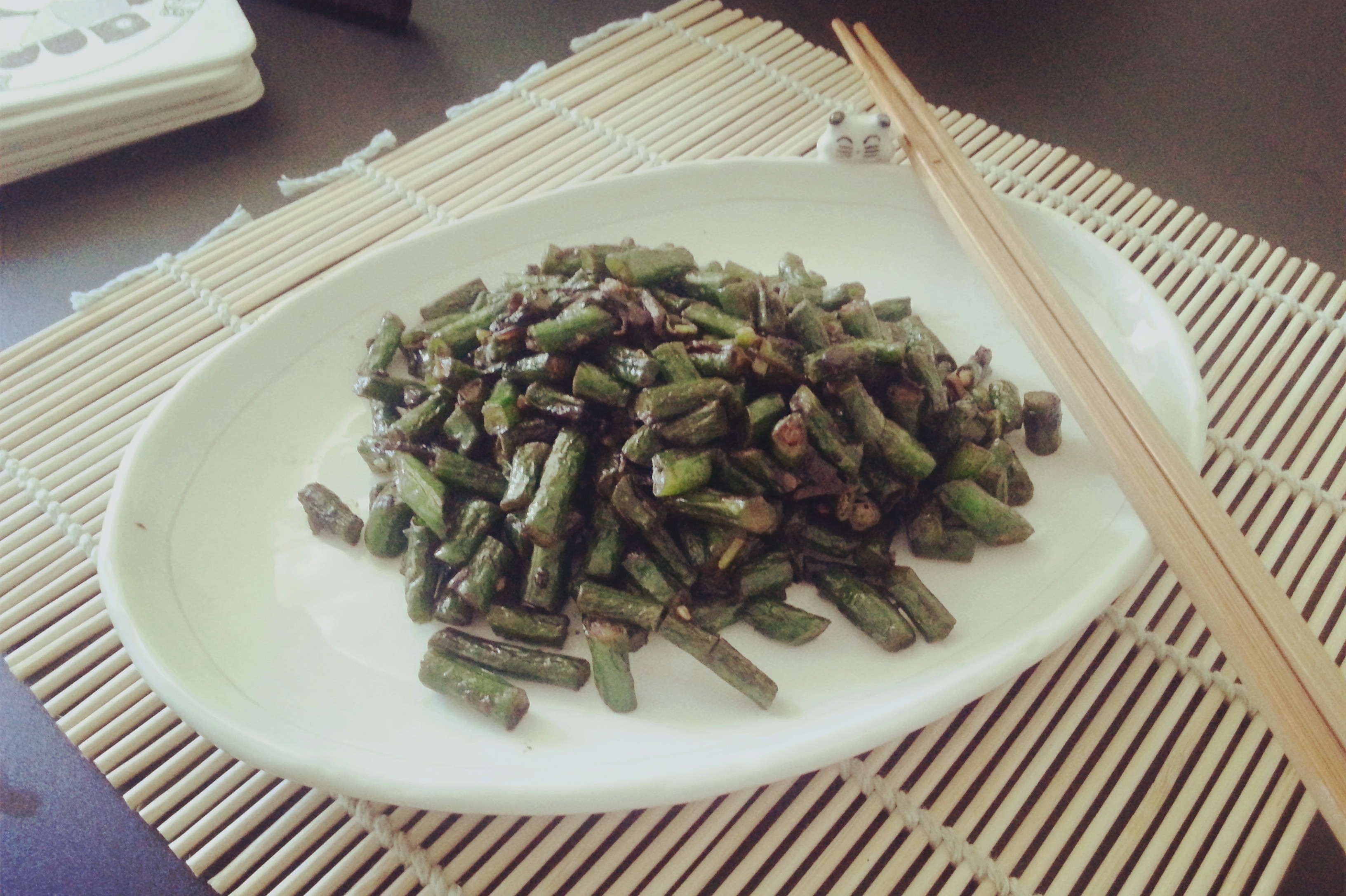 干煸榄菜肉末豆角
