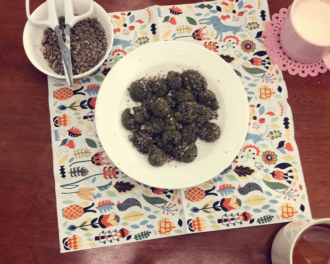 抹茶味“豆捞”的做法