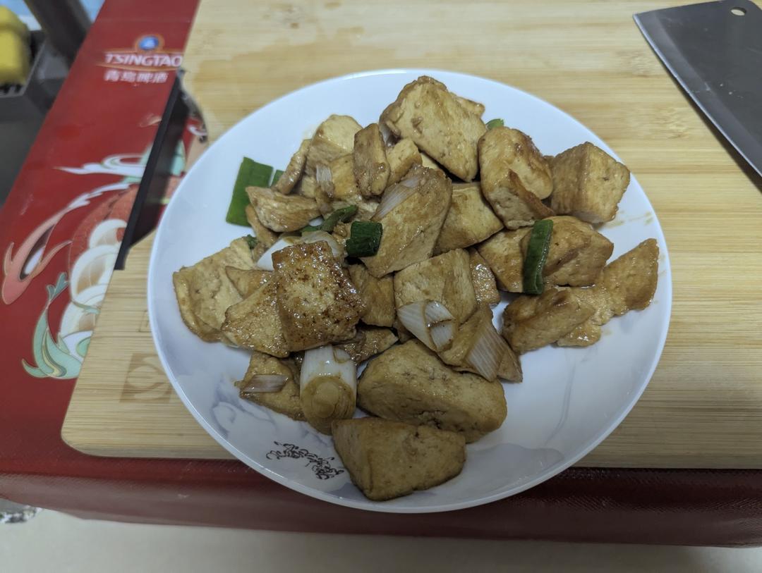 葱烧豆腐