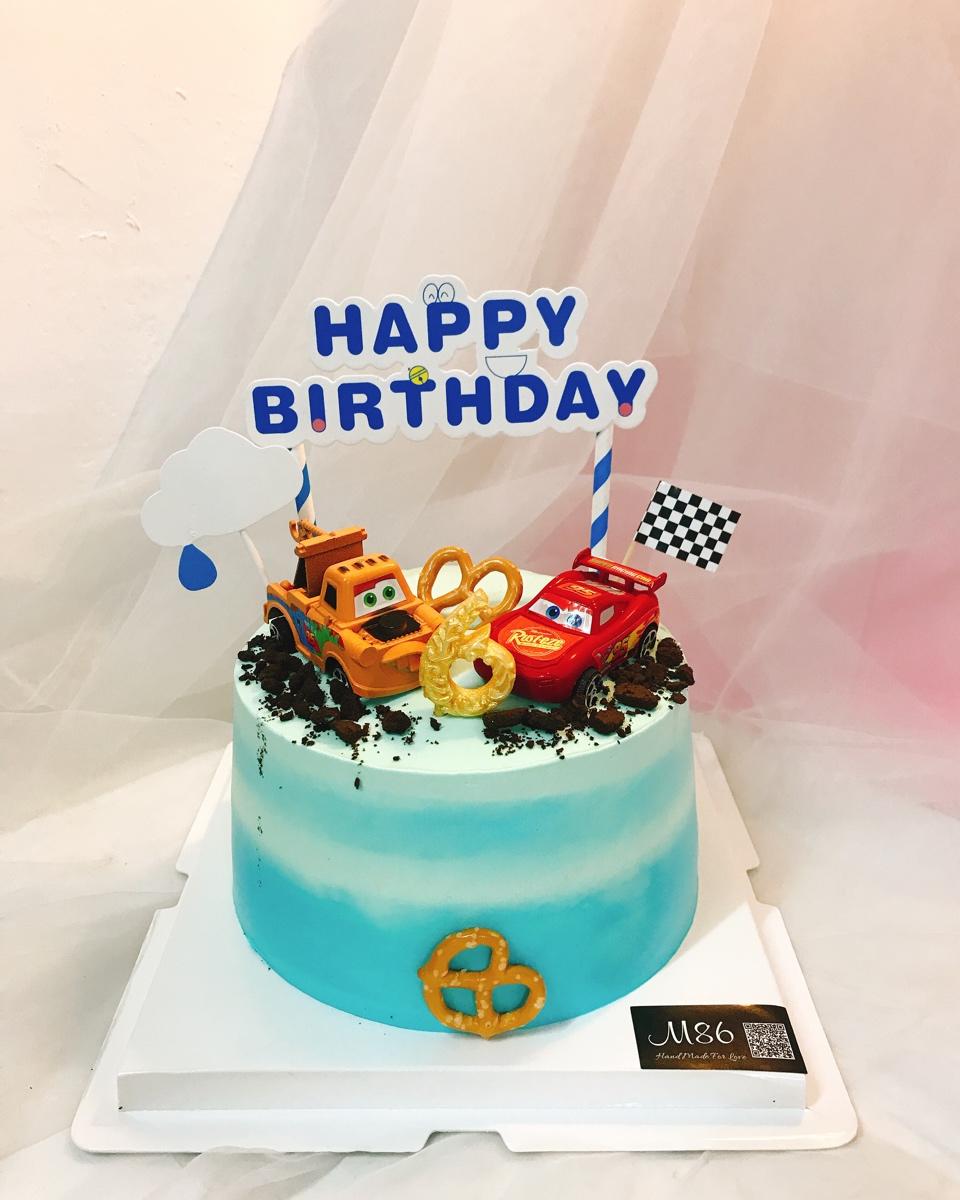 汽车蛋糕场景蛋糕奶油蛋糕