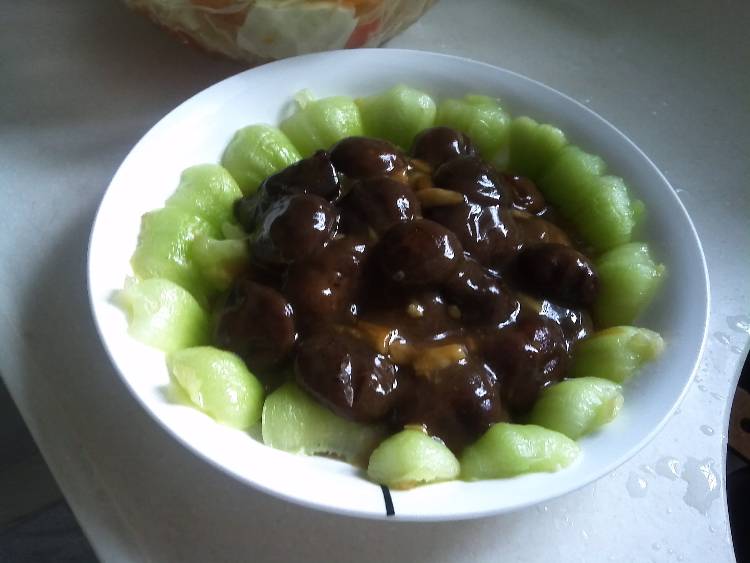 蒜蓉香菇菜心