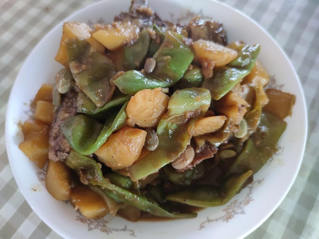 排骨炖土豆豆角