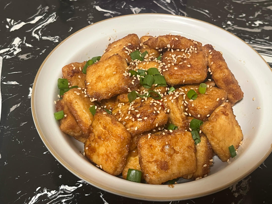 茄汁香煎脆皮豆腐 🤤外酥里嫩