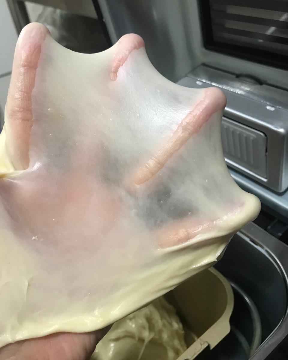 夏天面包机如何揉手套膜