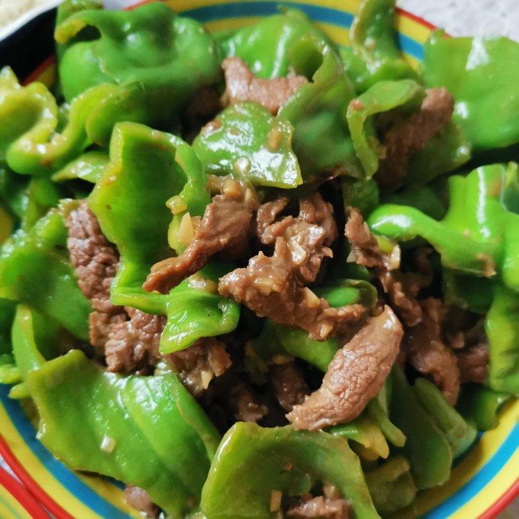 香炒青椒牛肉