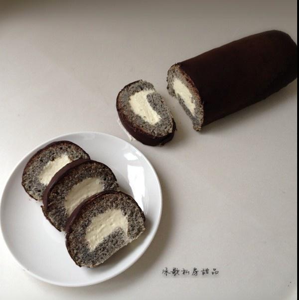 芝麻巧克力蛋糕卷的做法